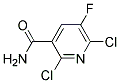 2,6-DICHLORO-5-FLUOROPYRIDINE-3-CARBOXAMID Struktur