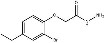 2-(2-BROMO-4-ETHYLPHENOXY)ACETOHYDRAZIDE Struktur