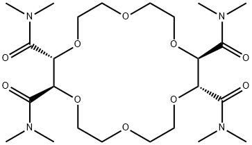 (+)-(18-CROWN-6)-2,3,11,12-TETRACARBOXAMIDE Struktur