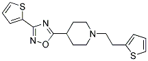 1-[2-(2-THIENYL)ETHYL]-4-[3-(2-THIENYL)-1,2,4-OXADIAZOL-5-YL]PIPERIDINE Struktur