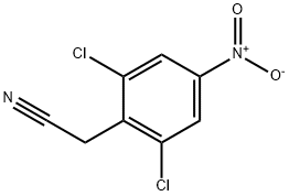 2,6-DICHLORO-4-NITROBENZENEACETONITRILE Struktur