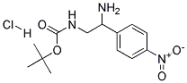 [2-AMINO-2-(4-NITRO-PHENYL)-ETHYL]-CARBAMIC ACID TERT-BUTYL ESTER HYDROCHLORIDE Struktur