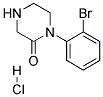 1-(2-BROMOPHENYL) PIPERAZIN-2-ONE HYDROCHLORIDE Struktur