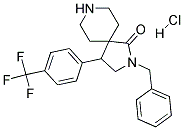 2-BENZYL-4-(4-(TRIFLUOROMETHYL)PHENYL)-2,8-DIAZASPIRO[4.5]DECAN-1-ONE HYDROCHLORIDE Struktur