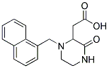 (1-NAPHTHALEN-1-YLMETHYL-3-OXO-PIPERAZIN-2-YL)-ACETIC ACID Struktur