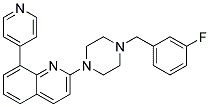 2-[4-(3-FLUOROBENZYL)PIPERAZIN-1-YL]-8-PYRIDIN-4-YLQUINOLINE Struktur