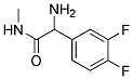 2-AMINO-2-(3,4-DIFLUOROPHENYL)-N-METHYLACETAMIDE Struktur