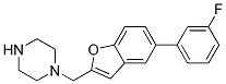 1-([5-(3-FLUOROPHENYL)-1-BENZOFURAN-2-YL]METHYL)PIPERAZINE Struktur