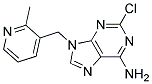 2-CHLORO-9-(2-METHYL-PYRIDIN-3-YLMETHYL)-9H-PURIN-6-YLAMINE Struktur