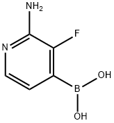 (2-AMINO-3-FLUOROPYRIDIN-4-YL)BORONIC ACID Struktur