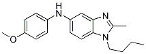 (1-BUTYL-2-METHYL-1H-BENZOIMIDAZOL-5-YL)-(4-METHOXY-PHENYL)-AMINE Struktur