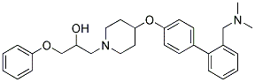 1-[4-((2'-[(DIMETHYLAMINO)METHYL]BIPHENYL-4-YL)OXY)PIPERIDIN-1-YL]-3-PHENOXYPROPAN-2-OL Struktur