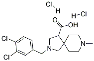 2-(3,4-DICHLORO-BENZYL)-8-METHYL-2,8-DIAZA-SPIRO[4.5]DECANE-4-CARBOXYLIC ACID DIHYDROCHLORIDE Struktur