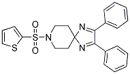 2,3-DIPHENYL-8-(2-THIENYLSULFONYL)-1,4,8-TRIAZASPIRO[4.5]DECA-1,3-DIENE Struktur