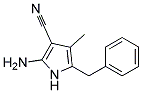 2-AMINO-5-BENZYL-4-METHYL-1H-PYRROLE-3-CARBONITRILE Struktur