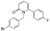 1-(4-BROMOBENZYL)-6-(4-FLUOROPHENYL)PYRIDIN-2(1H)-ONE Struktur