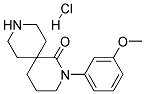 2-(3-METHOXYPHENYL)-2,9-DIAZASPIRO[5.5]UNDECAN-1-ONE HYDROCHLORIDE Struktur