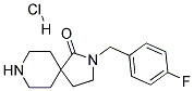 2-(4-FLUOROBENZYL)-2,8-DIAZASPIRO[4.5]DECAN-1-ONE HYDROCHLORIDE Struktur