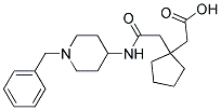 (1-[(1-BENZYL-PIPERIDIN-4-YLCARBAMOYL)-METHYL]-CYCLOPENTYL)-ACETIC ACID Struktur