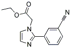 [2-(3-CYANO-PHENYL)-IMIDAZOL-1-YL]-ACETIC ACID ETHYL ESTER Struktur