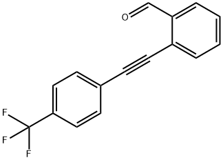 2-(4-TRIFLUOROMETHYL-PHENYLETHYNYL)-BENZALDEHYDE Struktur