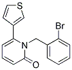 1-(2-BROMOBENZYL)-6-THIEN-3-YLPYRIDIN-2(1H)-ONE Struktur