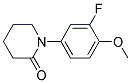 1-(3-FLUORO-4-METHOXY-PHENYL)-PIPERIDIN-2-ONE Struktur