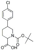 1-(TERT-BUTOXYCARBONYL)-5-(4-CHLOROPHENYL)PIPERIDINE-2-CARBOXYLIC ACID Struktur