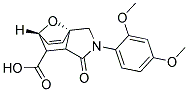 (1S,7R)-3-(2,4-DIMETHOXY-PHENYL)-4-OXO-10-OXA-3-AZA-TRICYCLO[5.2.1.0(1,5)]DEC-8-ENE-6-CARBOXYLIC ACID Struktur