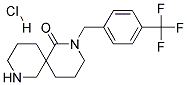 2-(4-(TRIFLUOROMETHYL)BENZYL)-2,8-DIAZASPIRO[5.5]UNDECAN-1-ONE HYDROCHLORIDE Struktur