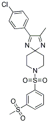 2-(4-CHLOROPHENYL)-3-METHYL-8-([3-(METHYLSULFONYL)PHENYL]SULFONYL)-1,4,8-TRIAZASPIRO[4.5]DECA-1,3-DIENE Struktur