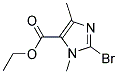 2-BROMO-3,5-DIMETHYL-3H-IMIDAZOLE-4-CARBOXYLIC ACID ETHYL ESTER Struktur