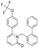 1-(1,1'-BIPHENYL-2-YLMETHYL)-6-[4-(TRIFLUOROMETHOXY)PHENYL]PYRIDIN-2(1H)-ONE Struktur