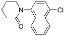 1-(4-CHLORO-NAPHTHALEN-1-YL)-PIPERIDIN-2-ONE Struktur