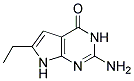 2-AMINO-6-ETHYL-3,7-DIHYDRO-PYRROLO[2,3-D]PYRIMIDIN-4-ONE Struktur