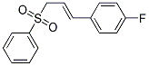 1-((E)-3-BENZENESULFONYL-PROPENYL)-4-FLUORO-BENZENE Struktur