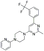 2-METHYL-4-(4-PYRIDIN-2-YLPIPERAZIN-1-YL)-6-[3-(TRIFLUOROMETHYL)PHENYL]PYRIMIDINE