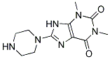 1,3-DIMETHYL-8-PIPERAZIN-1-YL-3,9-DIHYDRO-1H-PURINE-2,6-DIONE Struktur