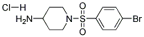 1-(4-BROMO-BENZENESULFONYL)-PIPERIDIN-4-YLAMINE HYDROCHLORIDE Struktur