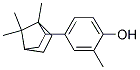 2-METHYL-4-(1,7,7-TRIMETHYLNORBORNAN-2-YL)-PHENOL Struktur