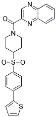 2-[(4-([4-(2-THIENYL)PHENYL]SULFONYL)PIPERIDIN-1-YL)CARBONYL]QUINOXALINE Struktur