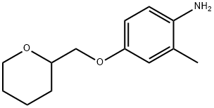 2-METHYL-4-(TETRAHYDRO-2H-PYRAN-2-YLMETHOXY)-PHENYLAMINE Struktur