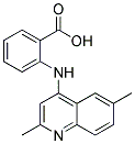 2-[(2,6-DIMETHYLQUINOLIN-4-YL)AMINO]BENZOIC ACID Struktur