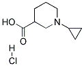 1-CYCLOPROPYL-PIPERIDINE-3-CARBOXYLIC ACID HYDROCHLORIDE Struktur