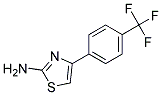 2-Amino-4-[4-(trifluoromethyl)phenyl]-1,3-thiazole Struktur