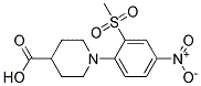 1-[2-(Methylsulphonyl)-4-nitrophenyl]piperidine-4-carboxylic acid Struktur