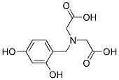 2,2'-[(2,4-Dihydroxybenzyl)imino]diacetic acid Struktur