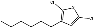 2,5-Dichloro-3-hexylthiophene Struktur