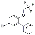 1-[5-Bromo-2-(2,2,2-trifluoroethoxy)phenyl]adamantane Struktur