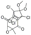 1,9,10,11-tetrachloro-12,12-dimethoxy-4-methyl-5-oxatetracyclo[7.2.1.0~2,8~.0~4,6~]dodec-10-ene-3,7-dione Struktur